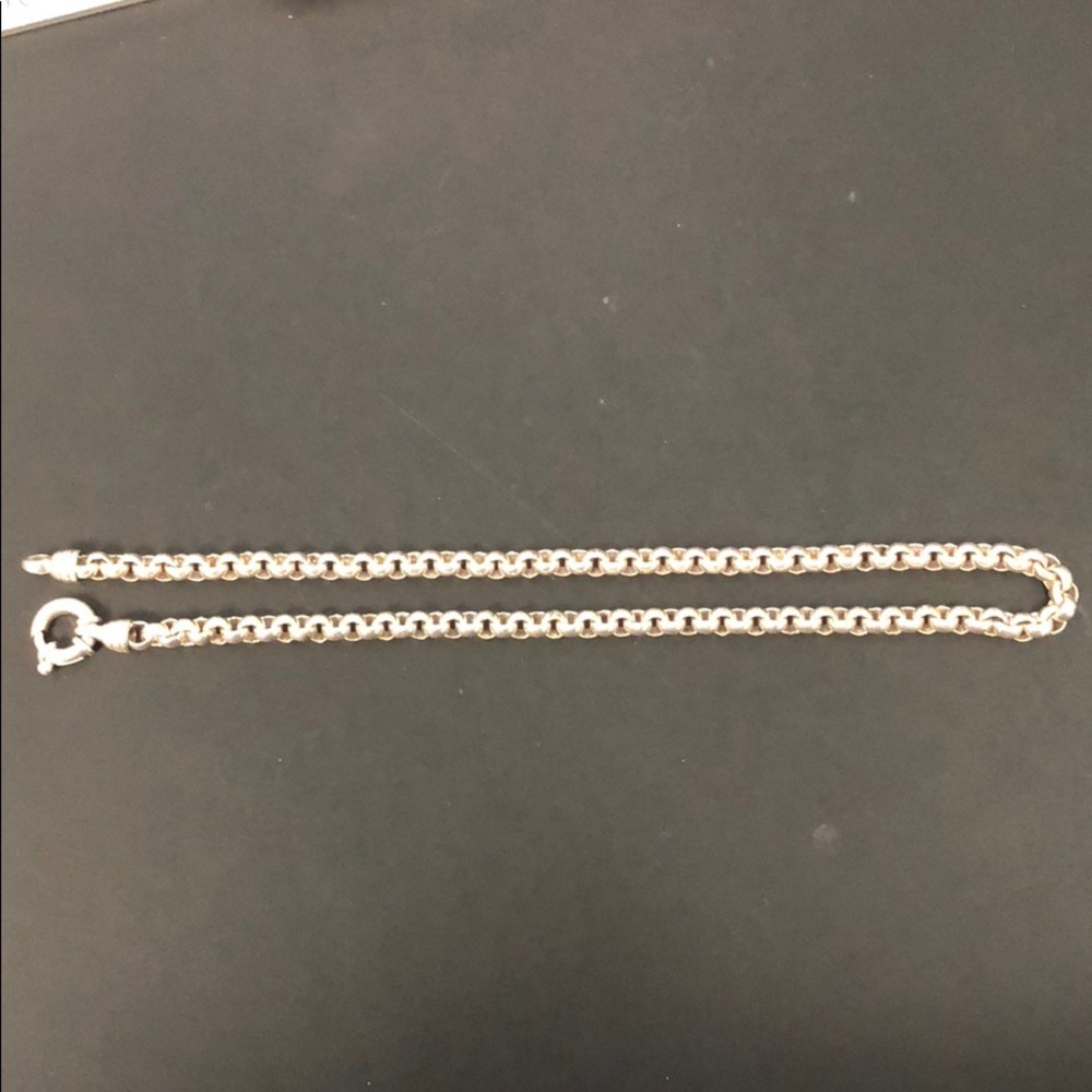 18” sterling silver necklace